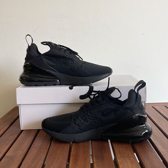 Nike Air Max 270 Black USA Women Size 6/UK 3.5/EU 36.5(AH6789-006) - Picture 3 of 12